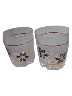 1950’s-1960’s Italian Cerve Bar Glassware Tumbler Glasses X2